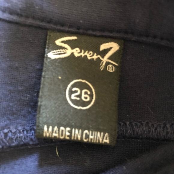 Seven 7 womens navy blue jeggings size 26 - Picture 6 of 7